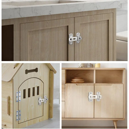 Sliding Barn Door Right Angle Latch - Versatile Door Bolt for Wine Coolers, Closets, Windows, and Child Safety