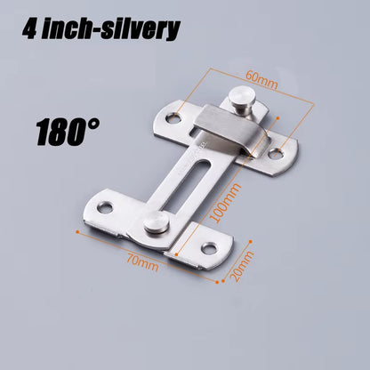 Sliding Barn Door Right Angle Latch - Versatile Door Bolt for Wine Coolers, Closets, Windows, and Child Safety