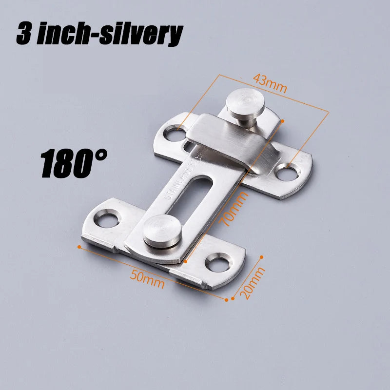 Sliding Barn Door Right Angle Latch - Versatile Door Bolt for Wine Coolers, Closets, Windows, and Child Safety