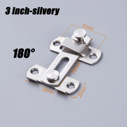 Sliding Barn Door Right Angle Latch - Versatile Door Bolt for Wine Coolers, Closets, Windows, and Child Safety