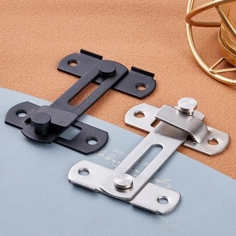 Sliding Barn Door Right Angle Latch - Versatile Door Bolt for Wine Coolers, Closets, Windows, and Child Safety