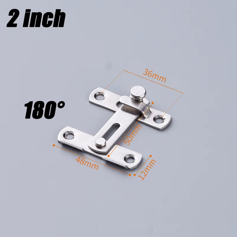 Sliding Barn Door Right Angle Latch - Versatile Door Bolt for Wine Coolers, Closets, Windows, and Child Safety