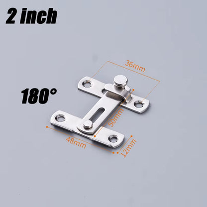 Sliding Barn Door Right Angle Latch - Versatile Door Bolt for Wine Coolers, Closets, Windows, and Child Safety