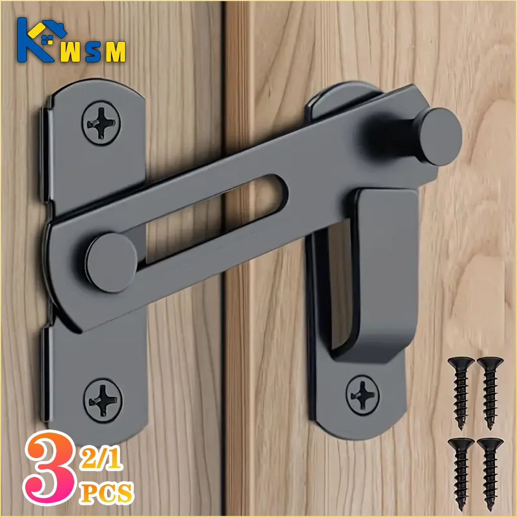 Sliding Barn Door Right Angle Latch - Versatile Door Bolt for Wine Coolers, Closets, Windows, and Child Safety