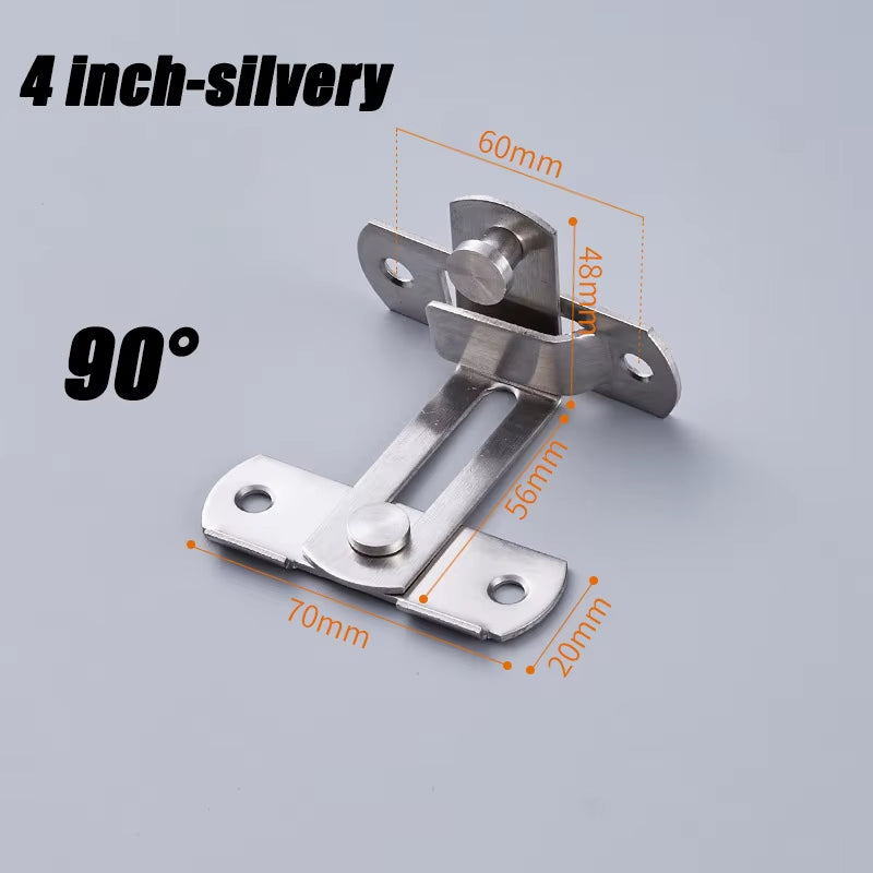 Sliding Barn Door Right Angle Latch - Versatile Door Bolt for Wine Coolers, Closets, Windows, and Child Safety