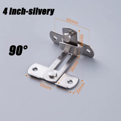 Sliding Barn Door Right Angle Latch - Versatile Door Bolt for Wine Coolers, Closets, Windows, and Child Safety