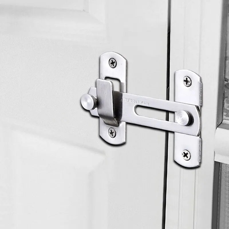 Sliding Barn Door Right Angle Latch - Versatile Door Bolt for Wine Coolers, Closets, Windows, and Child Safety