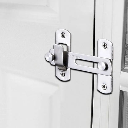 Sliding Barn Door Right Angle Latch - Versatile Door Bolt for Wine Coolers, Closets, Windows, and Child Safety