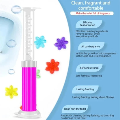Floral Scent Toilet Cleaning Gel Multipack – Long-Lasting Deodorizer & Stain Remover