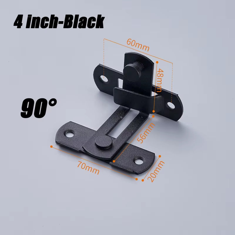 Sliding Barn Door Right Angle Latch - Versatile Door Bolt for Wine Coolers, Closets, Windows, and Child Safety