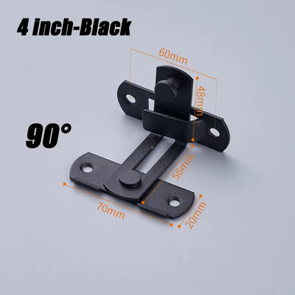 Sliding Barn Door Right Angle Latch - Versatile Door Bolt for Wine Coolers, Closets, Windows, and Child Safety