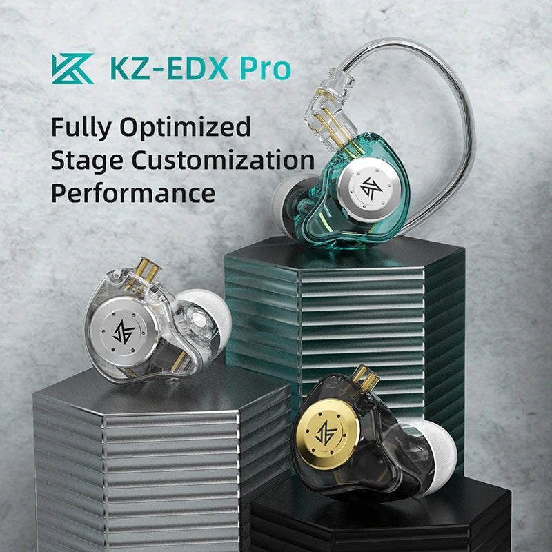 EDX PRO 10Mm Dual Magnetic Circuit Dynamic Drive Earphone HIFI Bass Earbud Sport Noise Cancelling Headset  ZSTX ZSN PRO ZAS