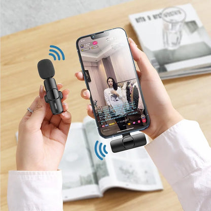 Wireless Lavalier Mini Microphone for Android and iPhone