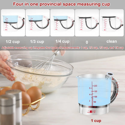 Adjustable Measuring Cup Multi-Functional 4In1