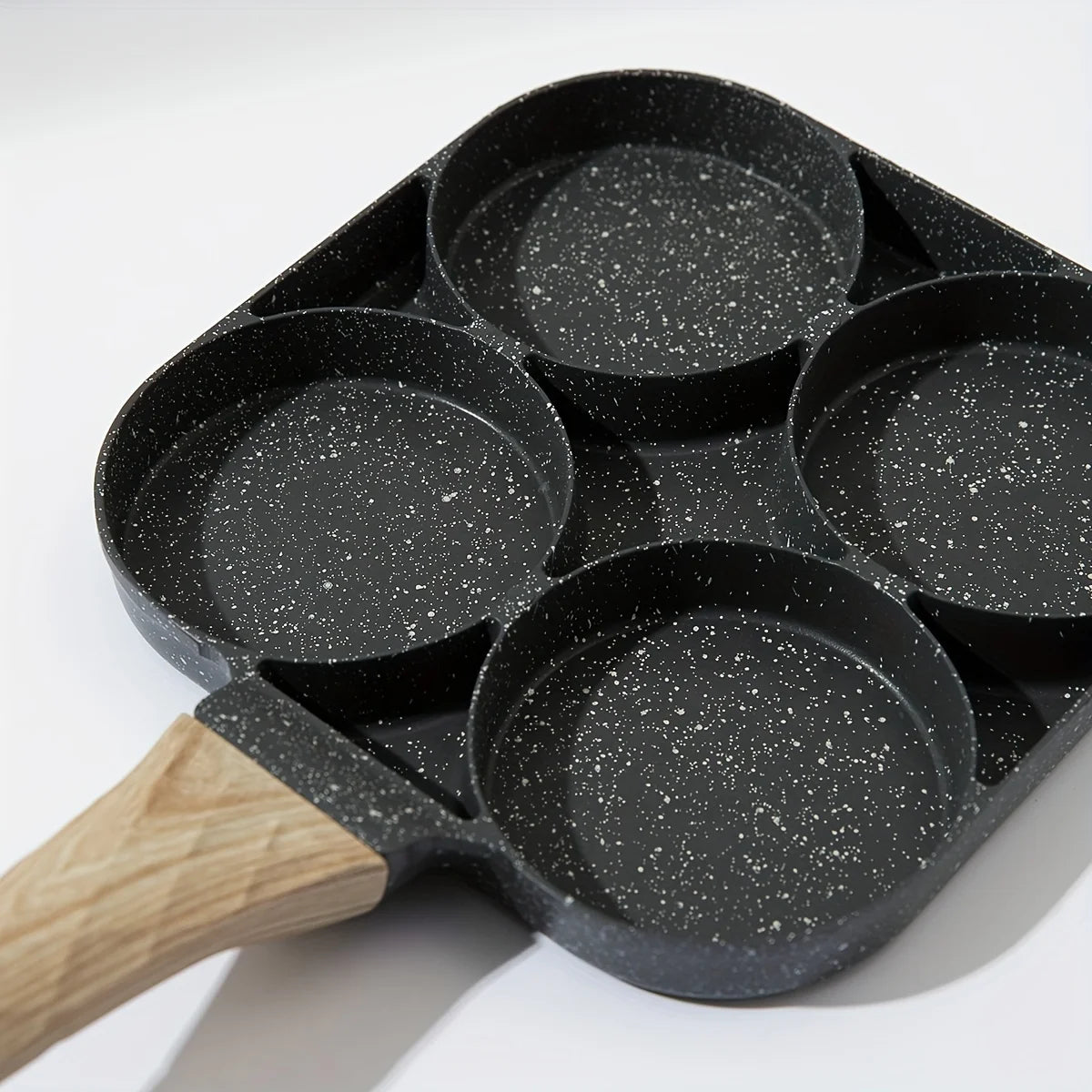 1Pc Medical Stone Four-Hole Omelette Pot 