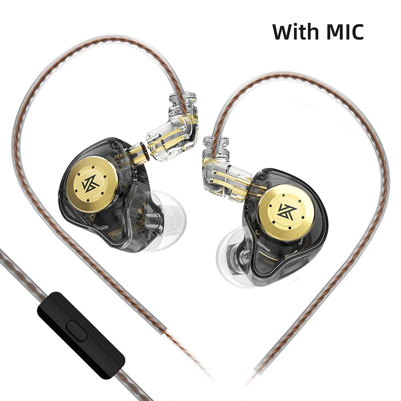 EDX PRO 10Mm Dual Magnetic Circuit Dynamic Drive Earphone HIFI Bass Earbud Sport Noise Cancelling Headset  ZSTX ZSN PRO ZAS