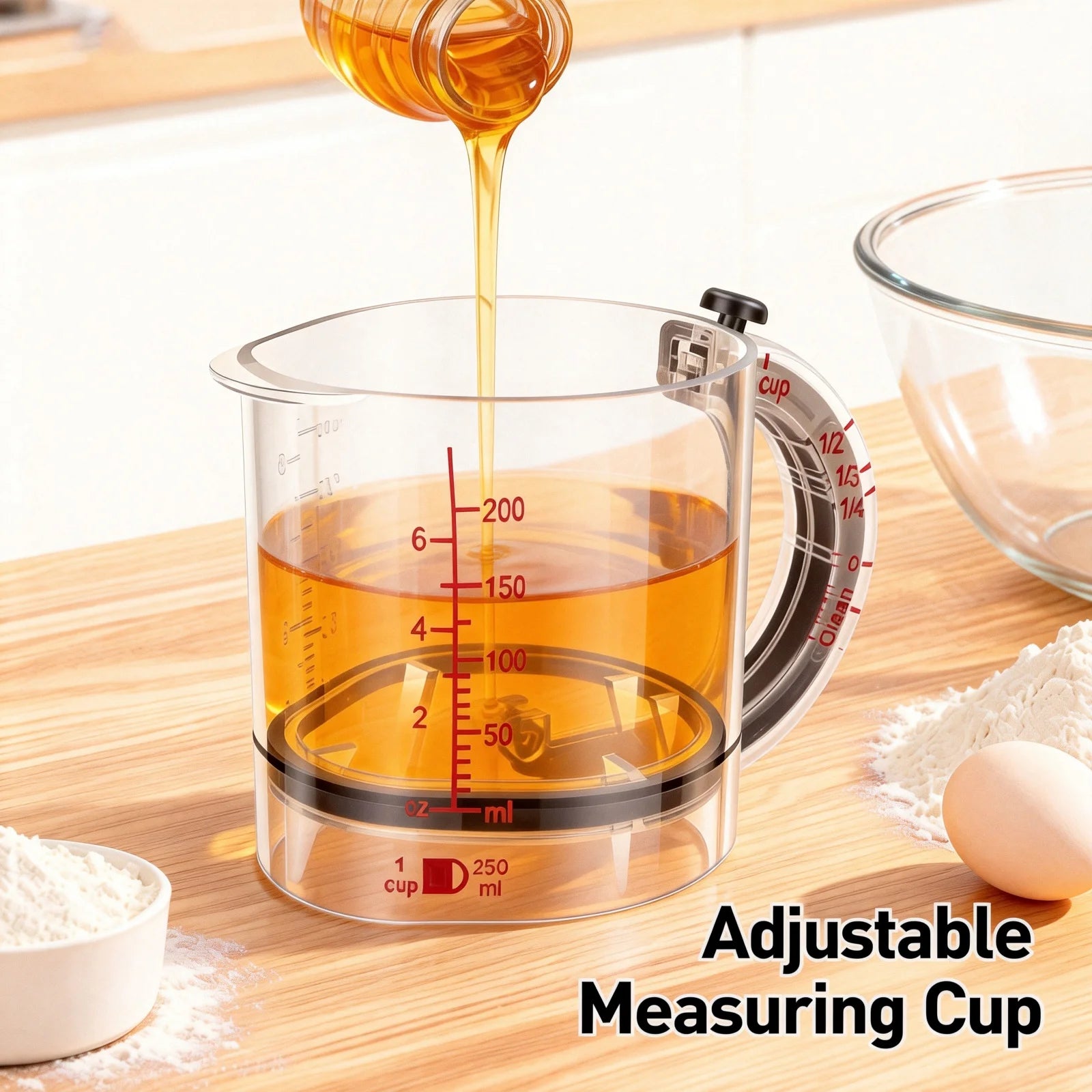Adjustable Measuring Cup Multi-Functional 4In1