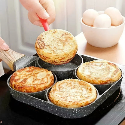 1Pc Medical Stone Four-Hole Omelette Pot 