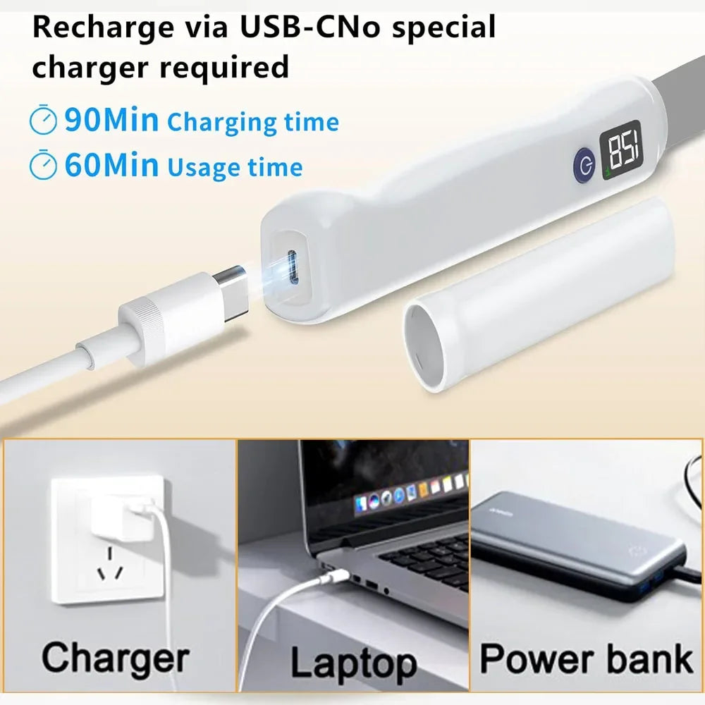 Stainless Steel Heated Butter Knife USB Rechargeable Electric Butter Spreader 