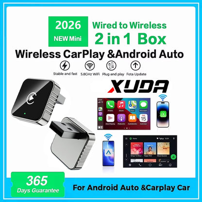 2026 Latest Wireless Carplay Apapter USB Carplay & Android 