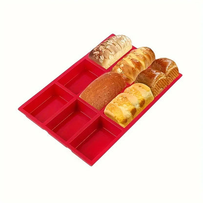 1Pc 9-Cavity Silicone Mini Loaf Pan for Baking 