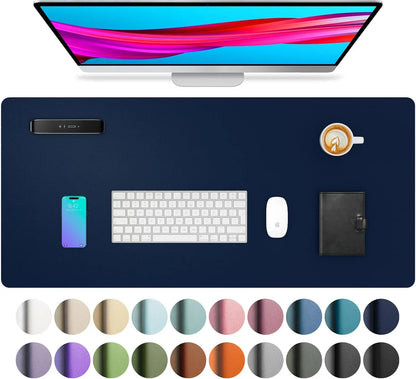 Mouse Pad Large Office Desk Mat ,Waterproof PU Leather Desktop
