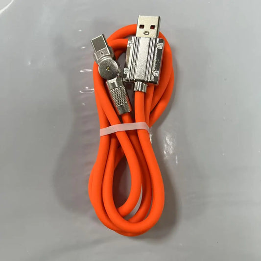 120W 7A Fast Charge USB Type C Cable 180 Degree Rotation Elbow Cable for Game for Xiaomi Redmi Honor Phone Charger USB C Cable