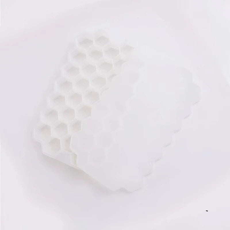 Honeycomb 37-Cube Ice Tray with Lid for DIY Ice Making