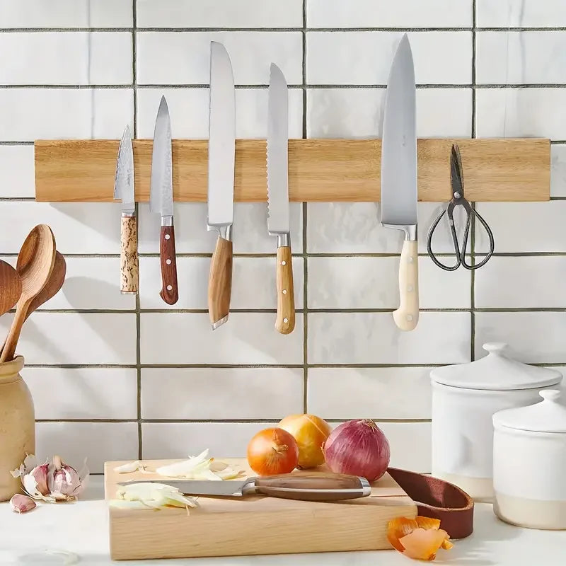 Wall-Mounted Knife Bar with Powerful Magnets