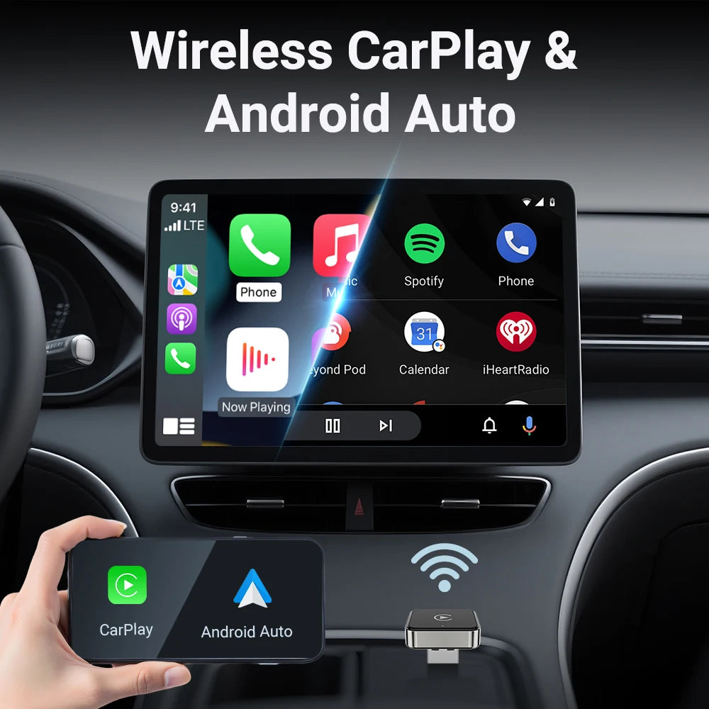 2026 Latest Wireless Carplay Apapter USB Carplay & Android 
