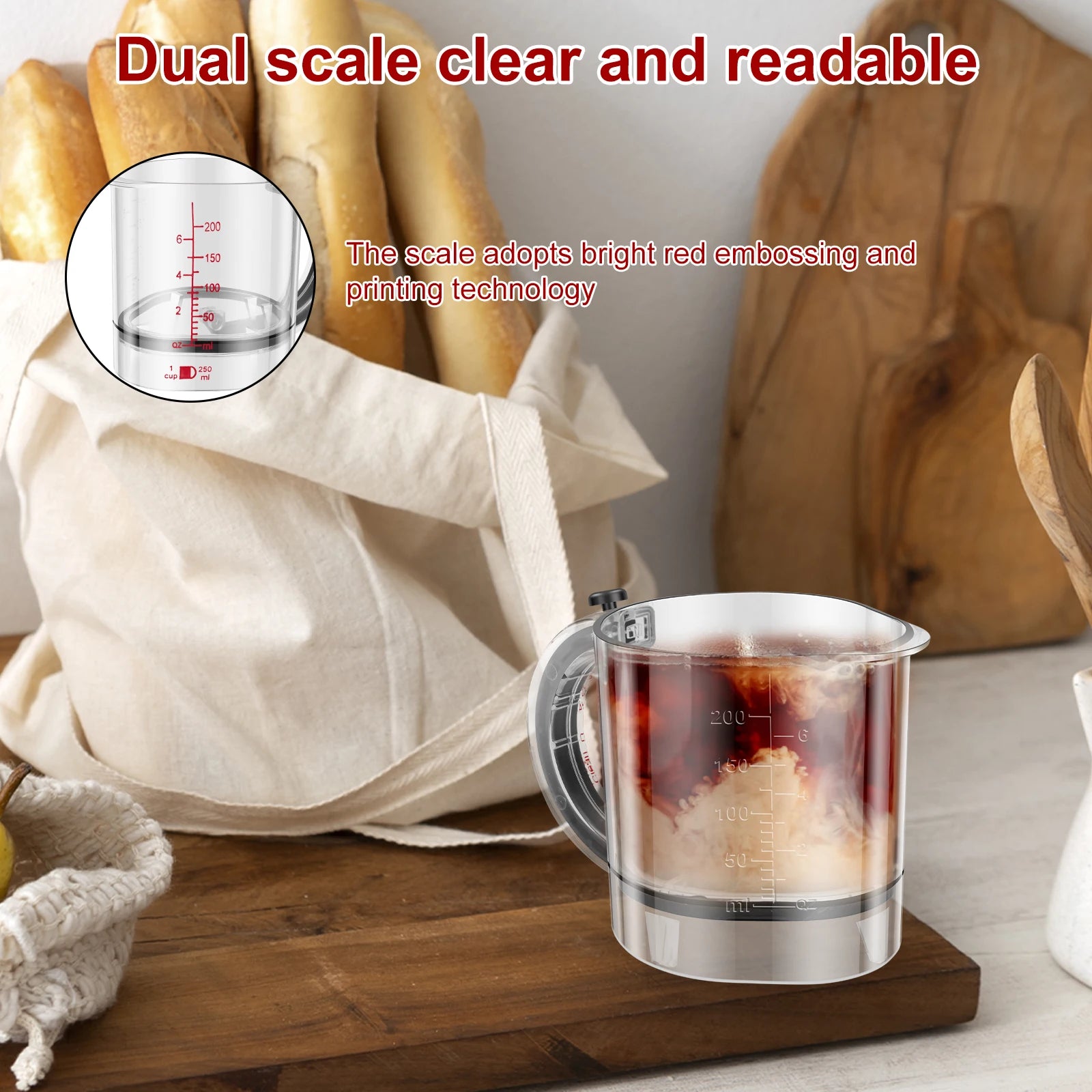 Adjustable Measuring Cup Multi-Functional 4In1