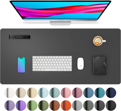 Mouse Pad Large Office Desk Mat ,Waterproof PU Leather Desktop