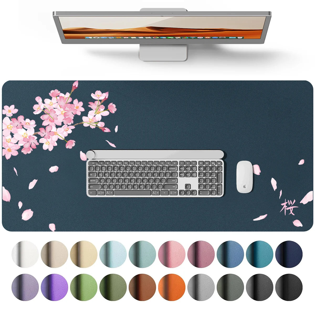 Mouse Pad Large Office Desk Mat ,Waterproof PU Leather Desktop