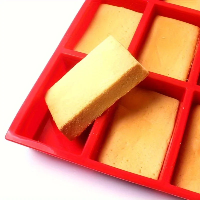 1Pc 9-Cavity Silicone Mini Loaf Pan for Baking 