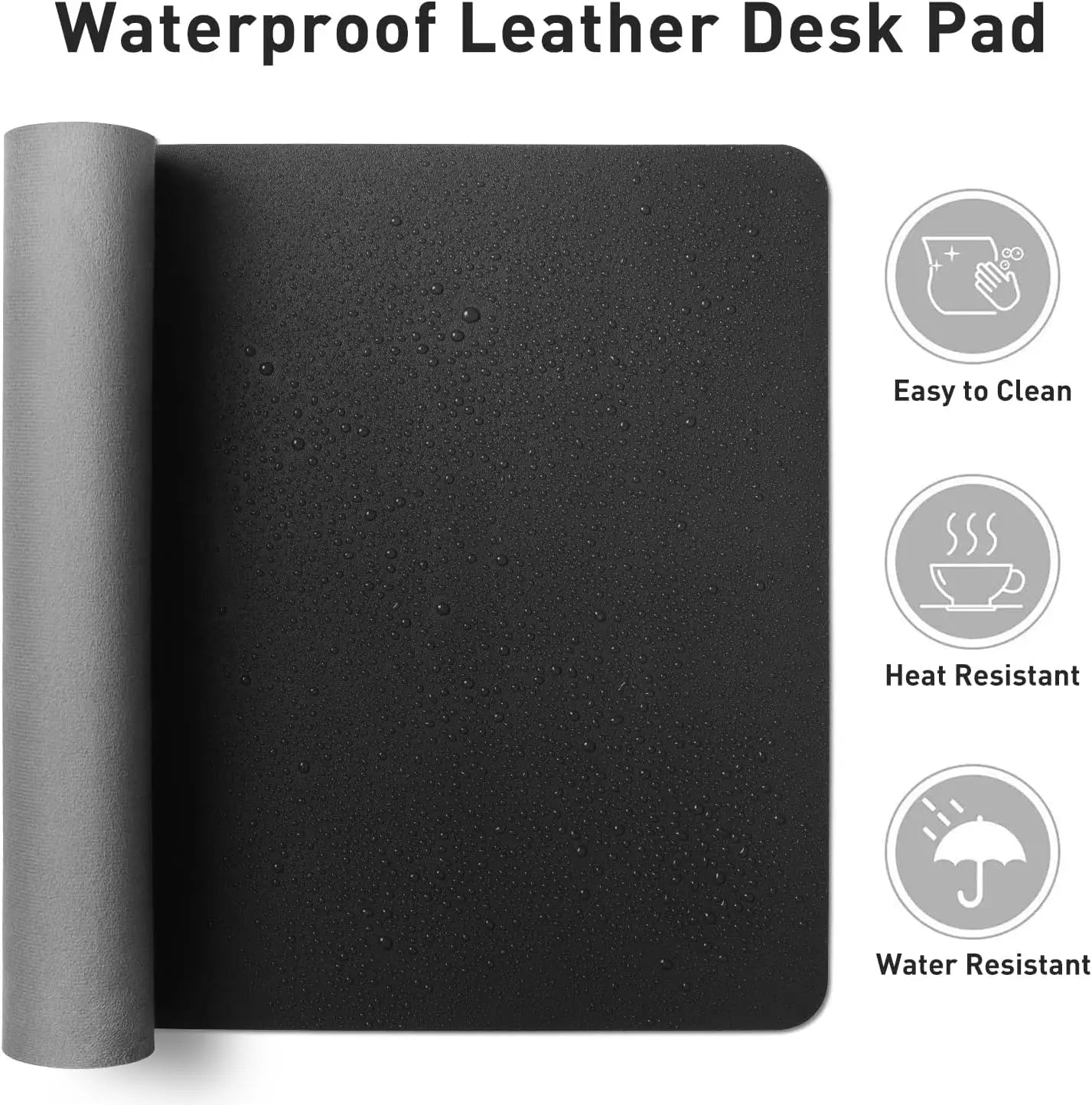 Mouse Pad Large Office Desk Mat ,Waterproof PU Leather Desktop