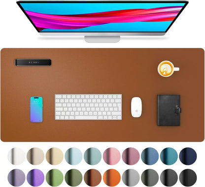 Mouse Pad Large Office Desk Mat ,Waterproof PU Leather Desktop