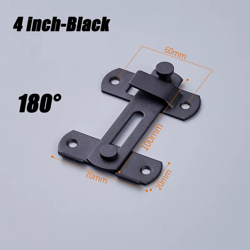 Sliding Barn Door Right Angle Latch - Versatile Door Bolt for Wine Coolers, Closets, Windows, and Child Safety