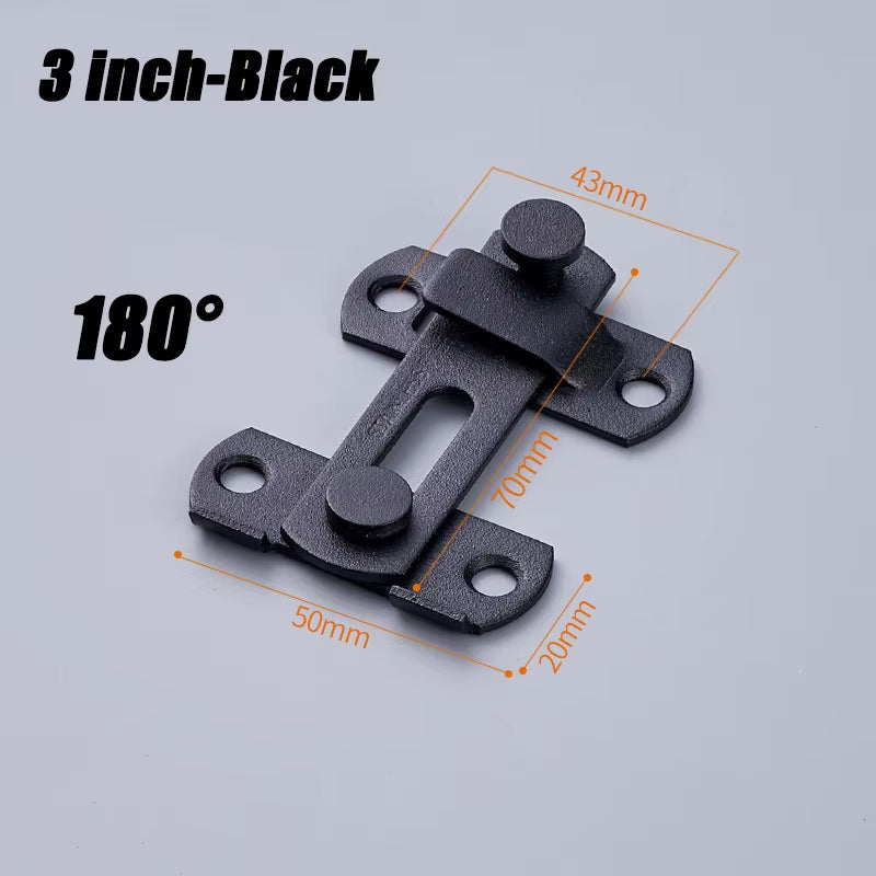 Sliding Barn Door Right Angle Latch - Versatile Door Bolt for Wine Coolers, Closets, Windows, and Child Safety