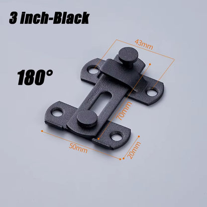 Sliding Barn Door Right Angle Latch - Versatile Door Bolt for Wine Coolers, Closets, Windows, and Child Safety