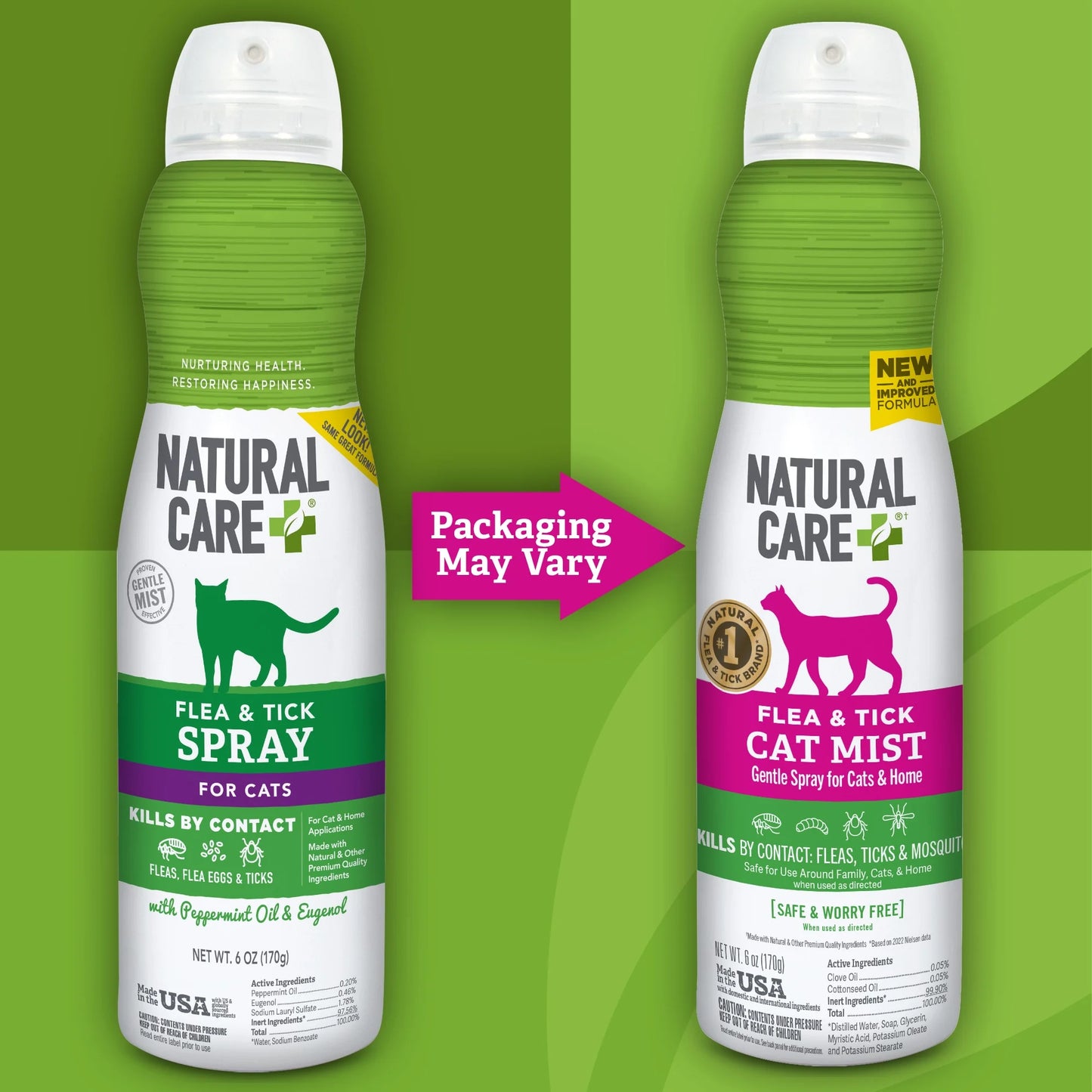Flea & Tick Spray for Cats - 6Oz.