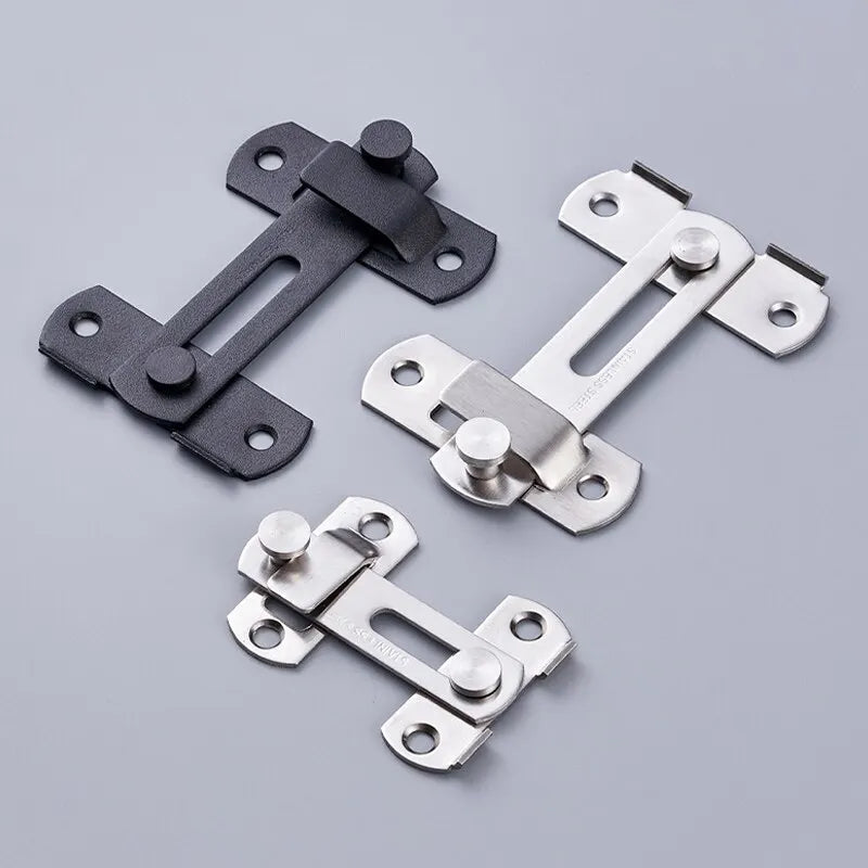 Sliding Barn Door Right Angle Latch - Versatile Door Bolt for Wine Coolers, Closets, Windows, and Child Safety